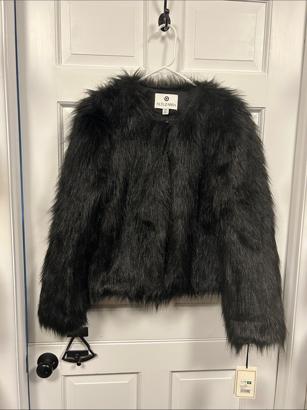 Altuzarra Black Faux-Fur Short Jacket